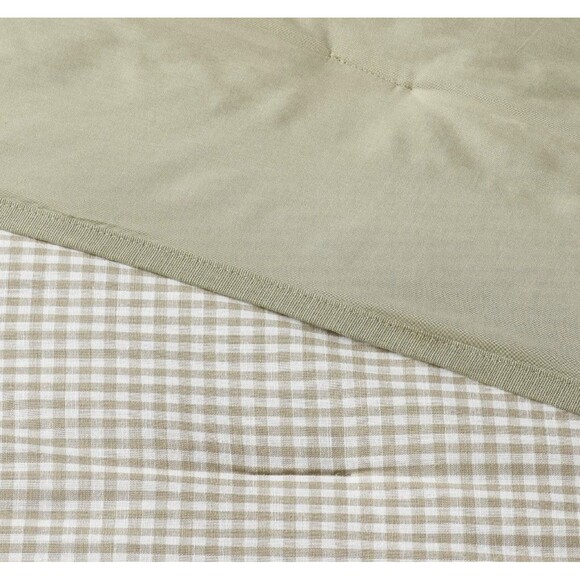King Mini Gingham Comforter and Sham Set Moss Green - Threshold RARE - Picture 3 of 8
